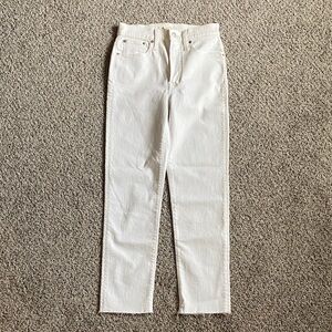 Madewell Women's White High-Waisted Jeans